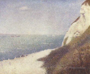 Georges Seurat œuvres - plage à bas Butin honfleur 1886